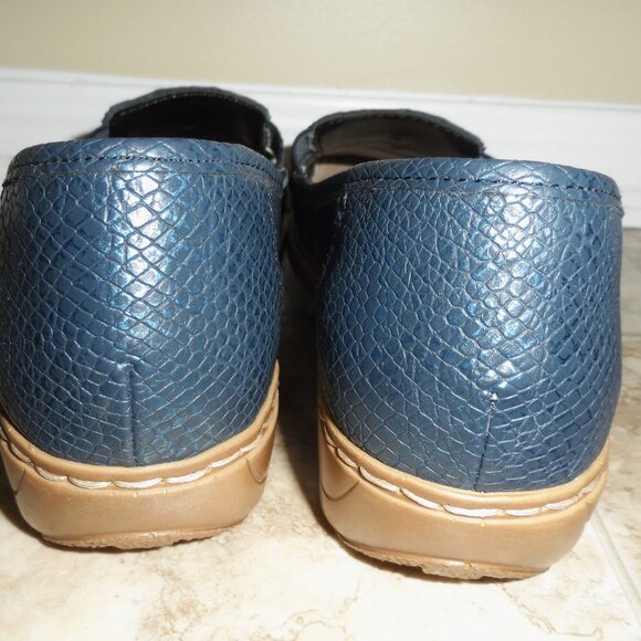 Rieker Shoes  Leather Flats Navy Comfort Antistress Loafers Sze 9 - Picture 5 of 8